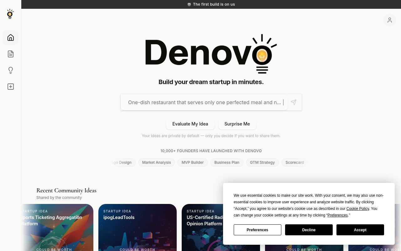 Denovo screenshot