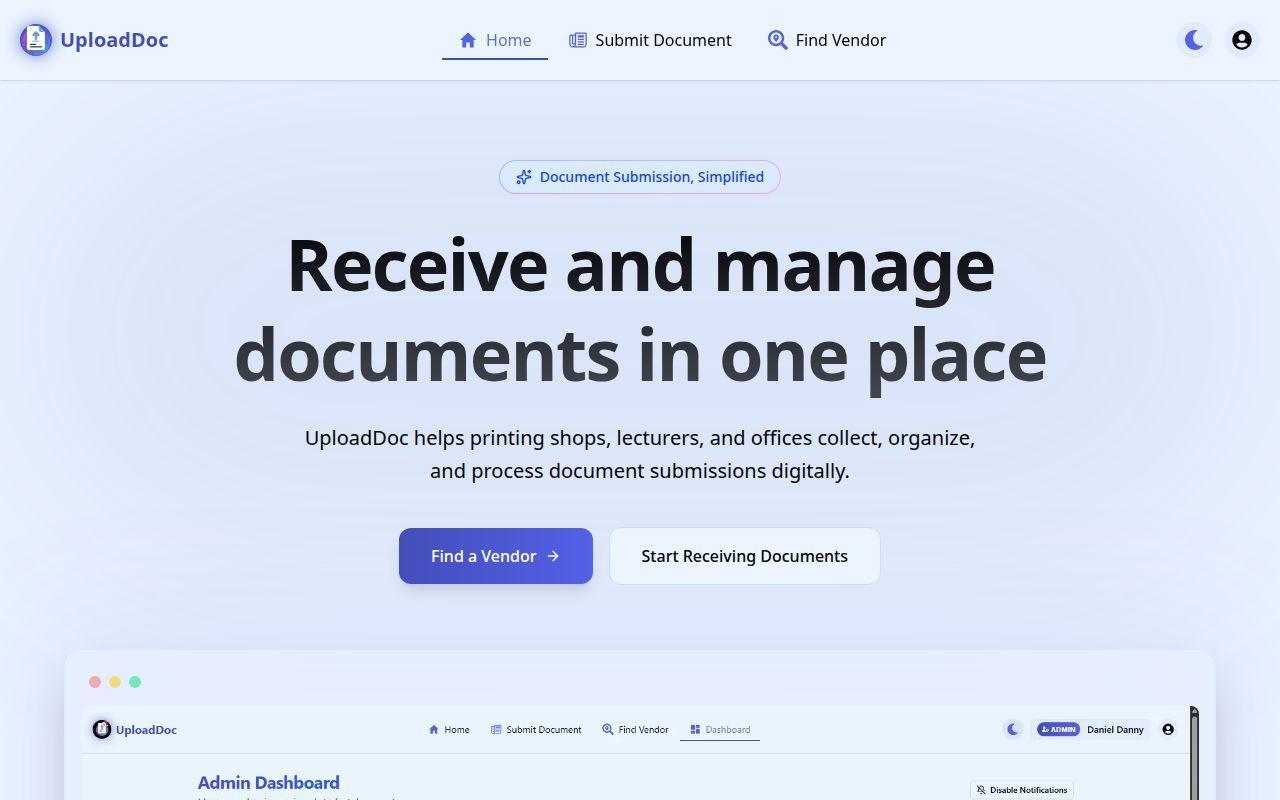 UploadDoc screenshot