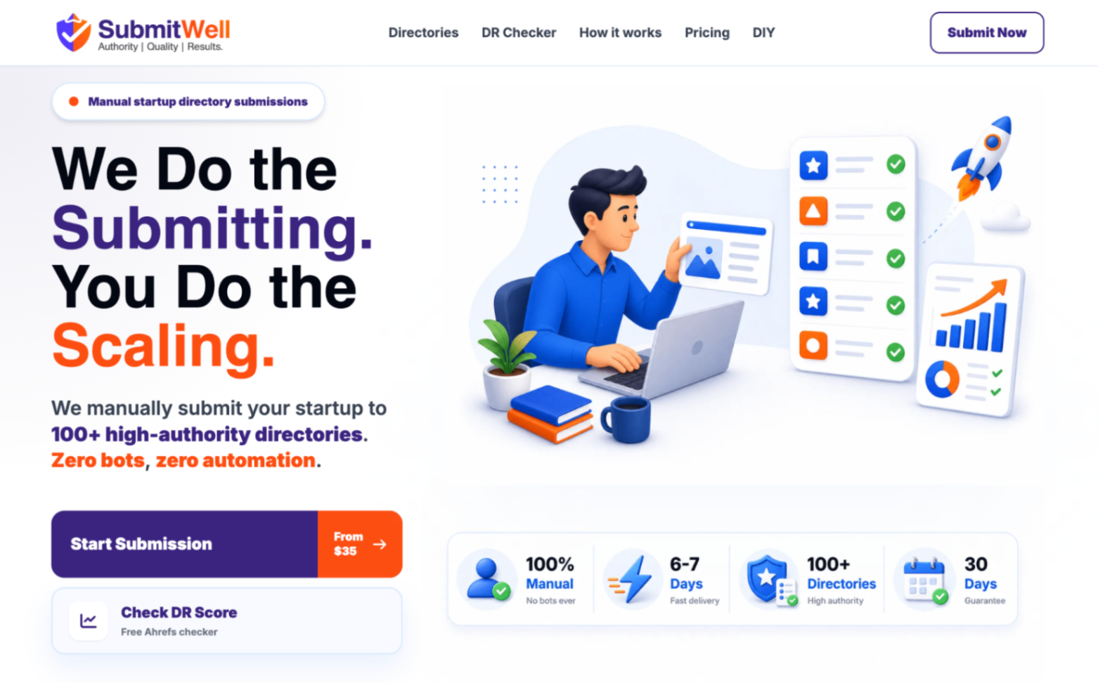 SubmitWell screenshot