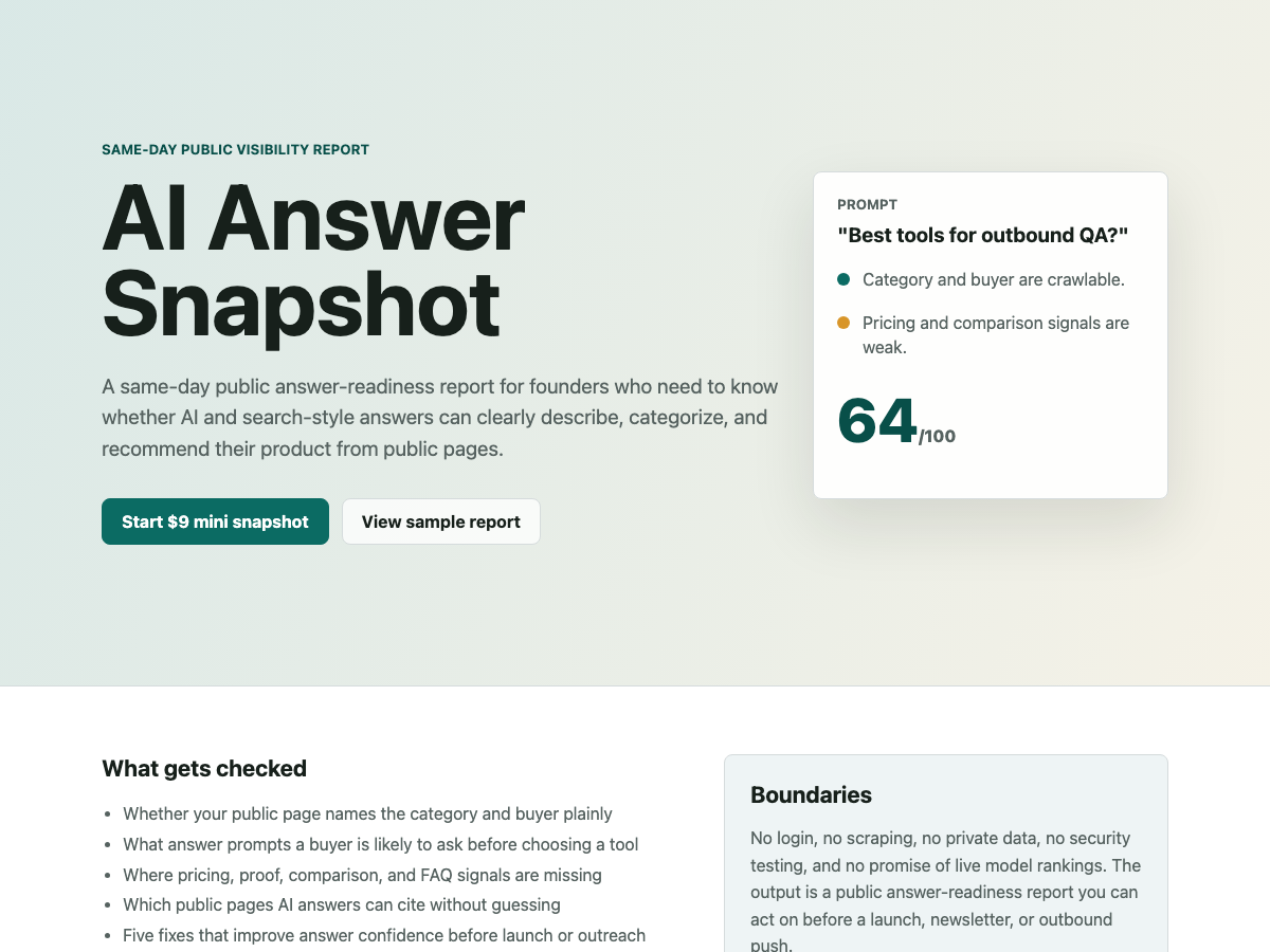 AI Answer Snapshot screenshot